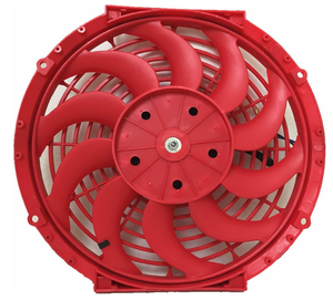 SDD-RAF14RD + fmk 12V 14 "inch mỏng Quạt đẩy kéo tản nhiệt điện làm mát Bộ màu đỏ - Product Image 6
