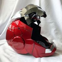 Casco de Iron Man MK5, Nuevo Diseño, Control Remoto, Máscara de Plástico, Cambia de Cara, para Fiestas de Cumpleaños