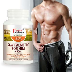 Nuevo Extracto de Saw Palmetto de 450 mg, Ayuda a Apoyar la Función de la Salud Prostática, Suplemento de Saw Palmetto, 250 Cápsulas - Product Image 1