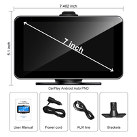 Écran de voiture portable 7 pouces avec Carplay, Android Auto, caméra, GPS, WIFI, radio, lecteur MP5 portable pour voiture, vente chaude
