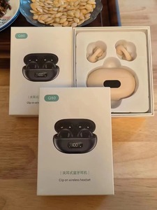 Auricular TWS <span class=keywords><strong>Q80</strong></span> de conducción de aire, cascos inalámbricos estéreo con Clip para las orejas, control táctil, color azul, novedad de 5,3 - Product Image 4