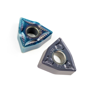 Wnmg0804 cvd tráng chèn cho giỏ hàng sắt & thép lưỡi mạnh mẽ gia công thô cacbua công cụ cho kim loại nặng đến trung bình cắt - Product Image 1