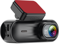 Caméra embarquée double objectif 4K, écran IPS 3,19 pouces, GPS intégré, WiFi, grand angle 170 degrés, vision nocturne, enregistrement en boucle, capteur G