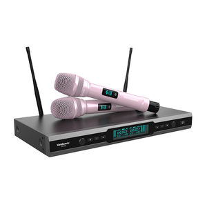 Sistema de micrófono inalámbrico UHF portátil PK100 de alta gama para entretenimiento KTV, profesional para cantar en fiestas de karaoke. - Product Image 5