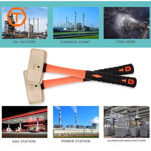 Explosion Proof Fiber <strong>Handle</strong> Stone Hammer German Type <strong>Non</strong> <strong>Sparking</strong> Tools Sledge Hammer - Product Image 4