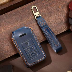 Étui de protection en cuir pour clé de voiture Volvo S60 S80 V60 XC60 XC70 S60L S80L V40 XC90 à 5 ou 6 boutons, porte-clés, coque, sac - Product Image 3