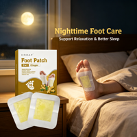 Patchs pour les pieds 2-en-1 à base de plantes naturelles, favorisant la vitalité, soulageant le stress, améliorant la qualité du sommeil, soins des pieds, OEM ODM, vente chaude