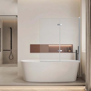 Écran de baignoire pliant à charnière pour salle de bain <span class=keywords><strong>italienne</strong></span> facile à utiliser - Product Image 3
