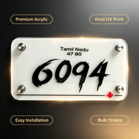 Panneau décoratif personnalisé en acrylique et érable résistant pour hôtels, hôpitaux, appartements et immeubles commerciaux