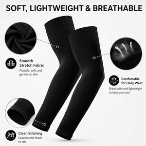 Mangas Deportivas de Enfriamiento Personalizadas para Hombre y Mujer, Protección Solar UV para Correr, Ciclismo, Golf, Actividades al Aire Libre - Product Image 2