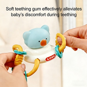 Jouet sensoriel d'empilage d'animaux mignons avec effets sonores - Jouet éducatif <span class=keywords><strong>Montessori</strong></span> en plastique pour bébés de <span class=keywords><strong>6</strong></span> <span class=keywords><strong>mois</strong></span> et plus - Product Image 3