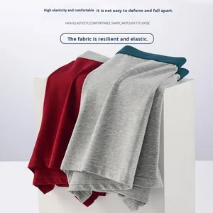 Men's Fashionable Pure Cotton <b>Boxer</b> Shorts Breathable Knitted Fabric High Elasticity Mid-Rise <b>Pant</b> - Product Image 4