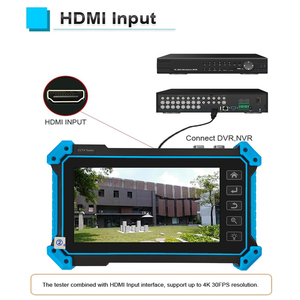 กล้องวงจรปิด 7 นิ้ว 4K AHD TVI CVI CVBS <span class=keywords><strong>IP</strong></span> รองรับ PoE TDR RJ45 พร้อมจอภาพแสดงผลวิดีโอสำหรับระบบรักษาความปลอดภัยเครือข่าย  พร้อมสายทดสอบกล้อง <span class=keywords><strong>IP</strong></span> สำหรับ CCTV - Product Image 4