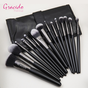 GR139 RTS Venta al por Mayor <span class=keywords><strong>de</strong></span> Brochas <span class=keywords><strong>de</strong></span> <span class=keywords><strong>Maquillaje</strong></span> Profesionales Personalizadas con Etiqueta Privada, Juego <span class=keywords><strong>de</strong></span> 15 Brochas <span class=keywords><strong>de</strong></span> <span class=keywords><strong>Maquillaje</strong></span> Veganas Grises - Product Image 3