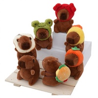 Peluche douce et économique avec rembourrage en coton PP : Capybara fraise, Grenouille, Frites avocat, Tortue