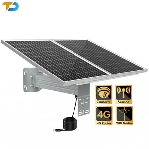 Tecdeft panel năng lượng mặt trời Kit DC12V năng lượng mặt trời hệ thống điện với khung kim loại và 100Ah Pin Lithium cho ngoài trời cctv máy ảnh - Product Image 5