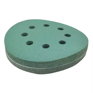 Hochwertige grüne Folien basis Aluminium oxid 125mm Schleif scheiben OEM 40-800 # für Auto/Stahl/Aluminium legierung - Product Image 1