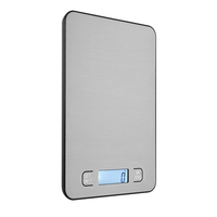 Balance de cuisine numérique à rétroéclairage BSCI 10 kg, plateforme en acier inoxydable, prix d'usine, boîte cadeau, logo OEM