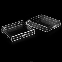 Boîtes de rangement 54 mm avec couvercles, présentoirs pour pierres précieuses, conteneurs transparents pour pièces de monnaie, mini cubes carrés en acrylique pour spécimens, étuis standard pour minéraux bruts