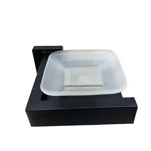 Wholesale Hotel Bathroom Hardware Wall Mounted Soap Dish Holder With Glass Dish