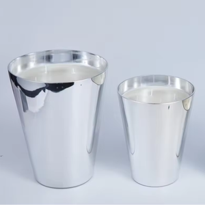 Commercio all'ingrosso <span class=keywords><strong>di</strong></span> lusso placcato argento Extra Large <span class=keywords><strong>vetro</strong></span> candela barattolo Multi stoppini grande vaso <span class=keywords><strong>di</strong></span> <span class=keywords><strong>vetro</strong></span> per la decorazione della casa - Product Image 1