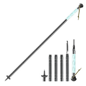 Светящаяся в темноте треккинговая палка из алюминиевого сплава, многофункциональная, для самообороны, складная, для активного отдыха, походов, кемпинга и альпинизма - Product Image 5