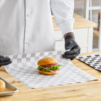 Feuilles de papier alimentaire imprimées sur mesure style journal, format découpé sur mesure, emballage pour sandwichs et charcuteries avec logo personnalisé, vente en gros