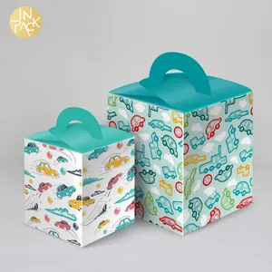 INPACK Wholesale Newborn Baby Packaging Gift Candy Box Recyclable Rectangular Folders Stamping Embossing Good Price Baby Gift