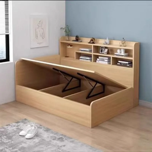 Cama Baja Moderna Personalizada de Madera con Base de Plataforma Resistente y Cajones Deslizantes para Almacenamiento, Ideal para Dormitorio y Hogar - Product Image 3