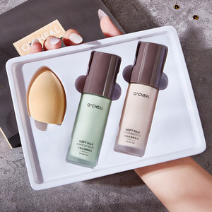 Crème hydratante et isolante, fond de teint liquide en forme d'œuf, ensemble de maquillage - Product Image 5