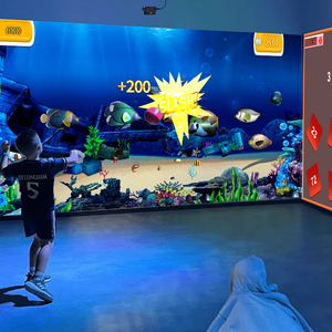 13 jeux interactifs immersifs, dont des jeux de projection de tir dans une fosse à balles, des ballons, des dinosaures, du football, et de multiples thèmes - Product Image 4