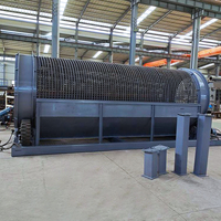 Tamis à tambour rotatif Machine de criblage de sol Compost mobile Trommel écran moteur en pierre industrielle personnaliser l'acier inoxydable fourni