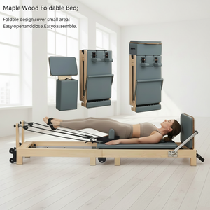 Máquina de Pilates Plegable de Madera de Arce MJD, Económica, de Madera Sólida para Uso Comercial y Doméstico, Precio Directo de Fábrica - Product Image 1