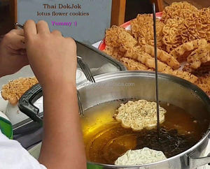 Moule en laiton Dok <span class=keywords><strong>Jok</strong></span> pour biscuits thaïlandais croustillants en forme de fleur de lotus, fabricant de biscuits en forme de tournesol, biscuit en forme de fleur de lotus, 4,13 pouces - Product Image 4