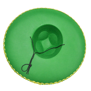 Chapeau Western à large bord noir avec broderie dorée, style mexicain, pour fête, Halloween, adulte, unisexe, respirant, protection solaire, toutes saisons - Product Image 6