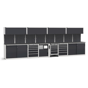 Fami GARAGE111 mobiliario de taller modular con tapa de goma, 5712x695x2000mm - Product Image 1