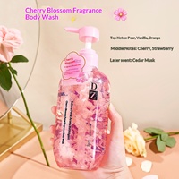 Gel Douche Floral Effervescent aux Pétales de Fleurs, Nettoyant Corporel Parfumé pour la Maison, Gel Douche Éclaircissant à la Fleur