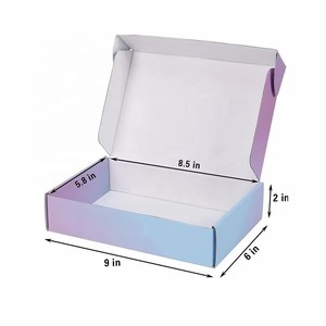 <span class=keywords><strong>Caja</strong></span> <span class=keywords><strong>de</strong></span> Envío Personalizada Plana para Regalos, Cosméticos y Ropa Ecológica con Impresión Colorida Personalizada <span class=keywords><strong>de</strong></span> Fábrica - Product Image 4