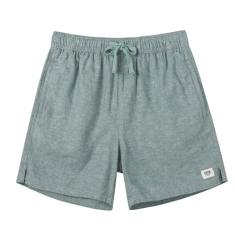 2022 New Wholesale Cheap Linen Cotton Shorts Custom Casual Men's Shorts