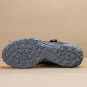 Botas de Senderismo Impermeables para Hombre, Negras, Tacón Bajo, Punta Cerrada, Antideslizantes, Transpirables, para Trabajo al Aire Libre, con Cordones Automáticos y Hebilla Giratoria - Product Image 3