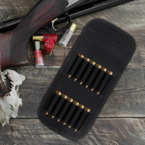 Tactical Ammunition Pouch 12-Bullet Capacity Black Waterproof Outdoor Hunting Gear MOLLE Compatible Waist Mount - Product Image 2