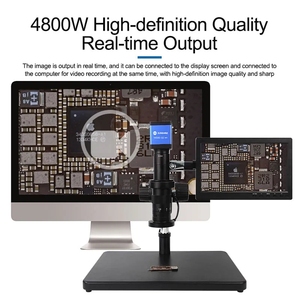 Sunshine-Microscopio <span class=keywords><strong>digital</strong></span> electrónico profesional, cámara de imagen HD de 4800W para teléfono móvil, PCB, IC, placa base, reparación de soldadura - Product Image 2