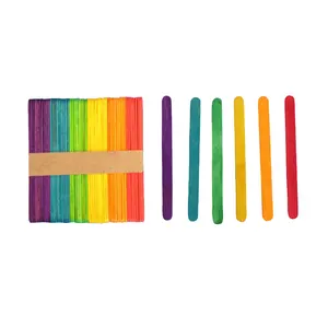 Multi-colored craft sticks ice cream popsicle sticks for diy craft Natural Art Craft & Diy Projects Wood Popsicle Sticks