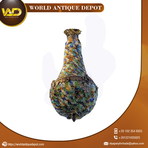 Grand lustre suspendu à tête de cerf à 6 bras Lampes suspendues élégantes Design de panier - Product Image 5