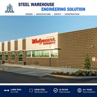 Almacén Prefabricado de Acero, Estructura Modular de Gran Resistencia y Gran Envergadura para Centro Logístico, Almacenamiento Industrial, Fabricante