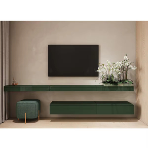 Mueble de TV Flotante de Diseño Moderno y Lujoso, de Madera, para Sala de Estar, sin Pintura, de Fabricantes de Alta Calidad - Product Image 3