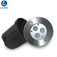 Lumière LED submersible pour piscine 3W 9W 12W Blanc chaud RGB, acier inoxydable 316 IP68 Étanche Lampe encastrée AC DC 12V