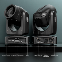 4 Piezas con Estuche de Vuelo, Luz de Haz de 150W y 18 Prismas con Control DMX512, Cabezas Móviles con Efectos para Escenario y Discoteca