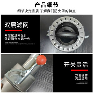 Ji Heng Hanyu Rohrenden-Flammendurchschlagsicherung 30-75mm 304 Edelstahl Explosionsgeschützt für Gefahrguttransportfahrzeuge - Product Image 2