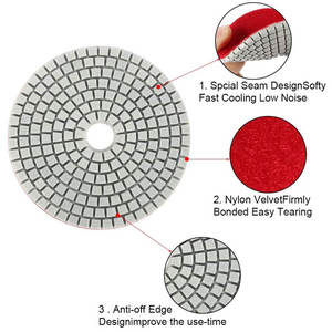 Gran oferta, discos de molienda, 4 pulgadas, seco, 3 pasos, abrasivo, Padfast, Padddiamond, herramientas, almohadillas de pulido de diamante - Product Image 2